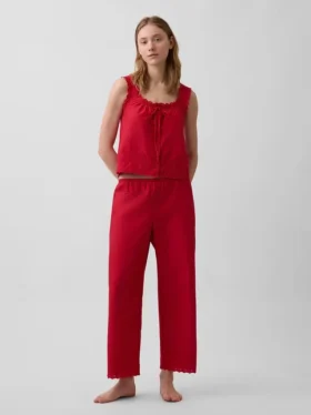 Pyjama-broek met borduursel