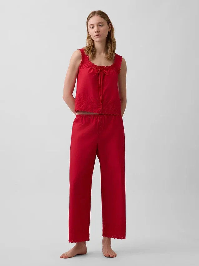 Pyjama-broek met borduursel
