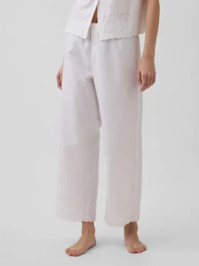 Pyjama-broek met borduursel