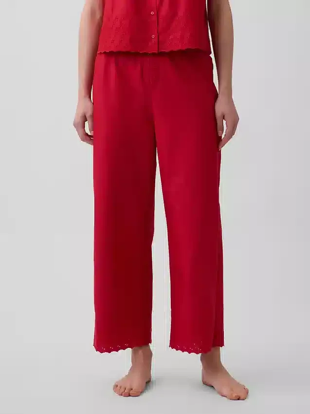 Pyjama-broek met borduursel