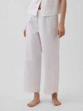 Pyjama-broek met borduursel