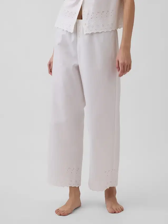 Pyjama-broek met borduursel
