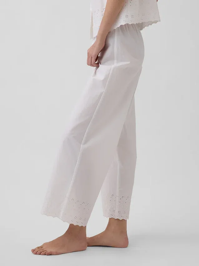 Pyjama-broek met borduursel