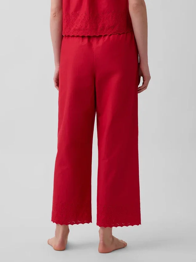 Pyjama-broek met borduursel