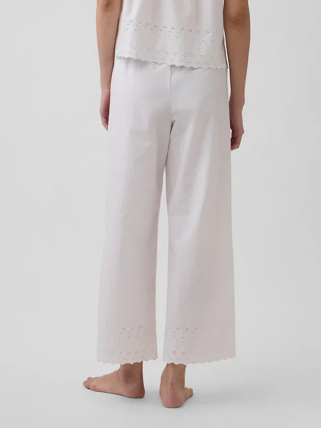 Pyjama-broek met borduursel