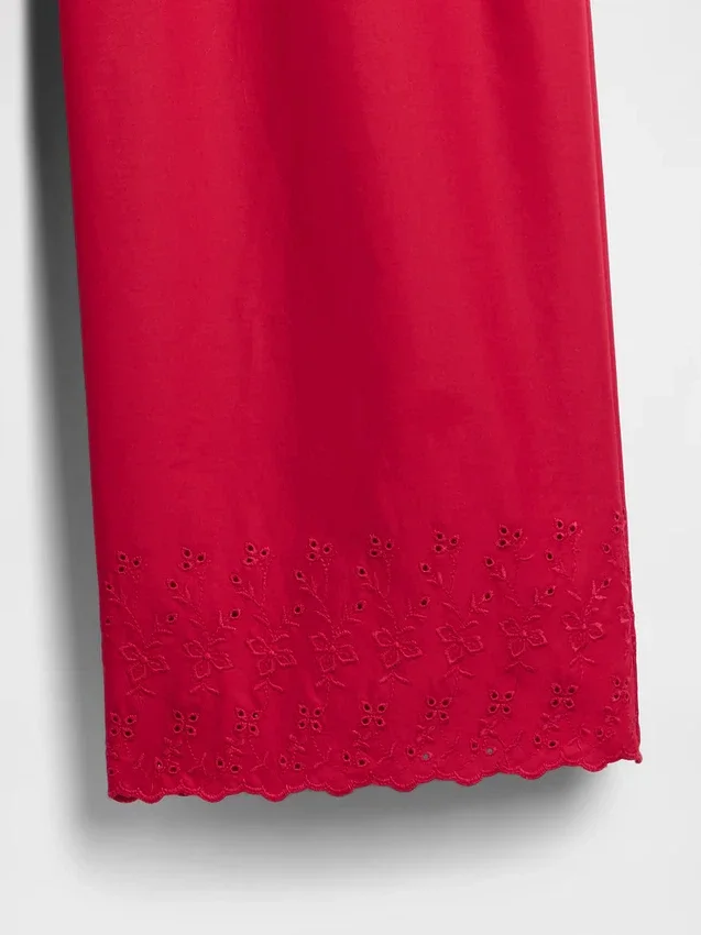 Pyjama-broek met borduursel