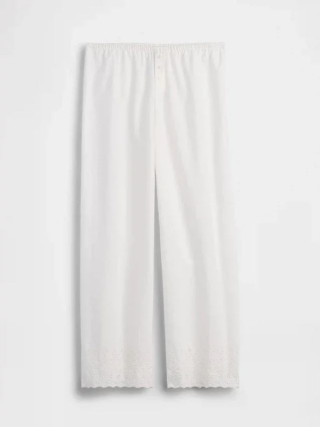 Pyjama-broek met borduursel