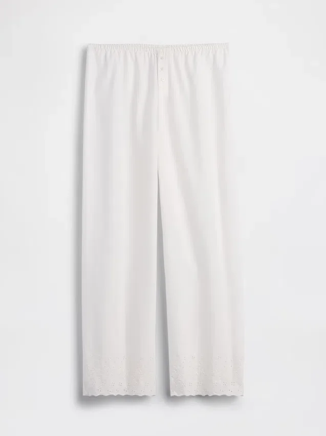 Pyjama-broek met borduursel