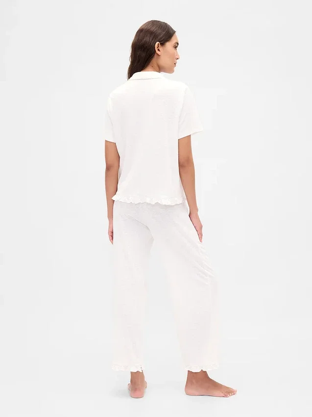 Pyjama-broek met ruches