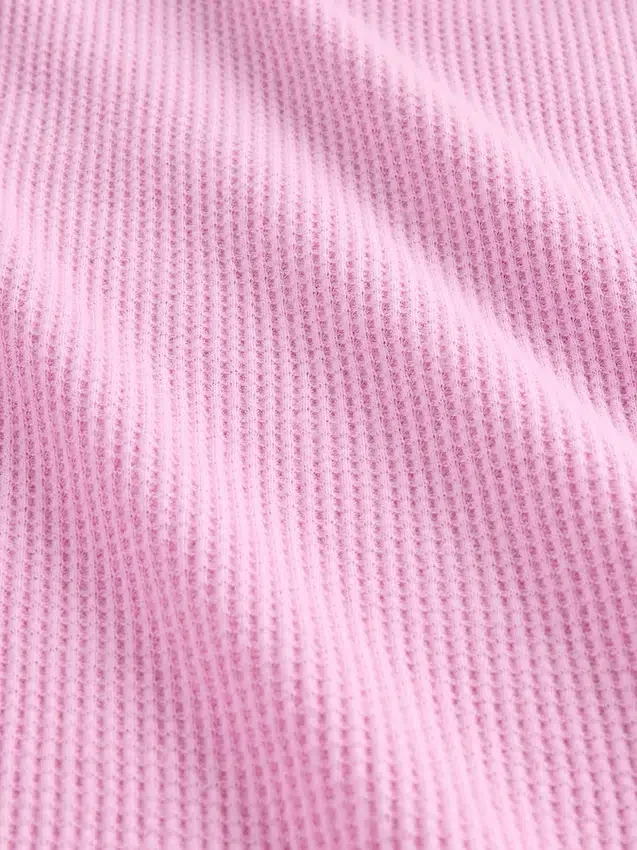 Pyjama-broek met wafelpatroon en wijde pijpen