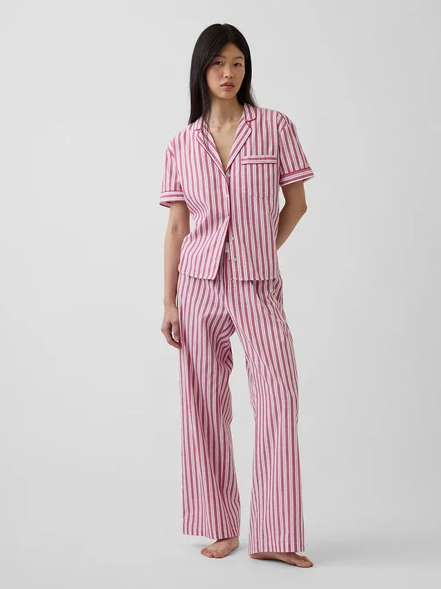 Pyjama-broek van popeline