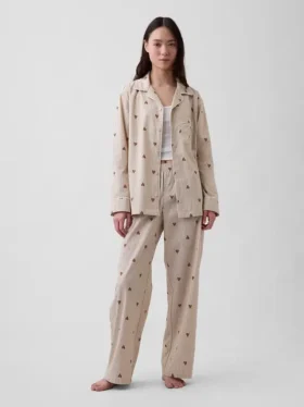 Pyjama-broek van popeline