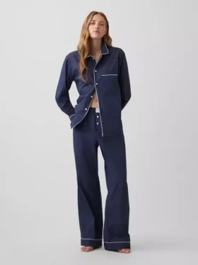 Pyjama-broek van popeline