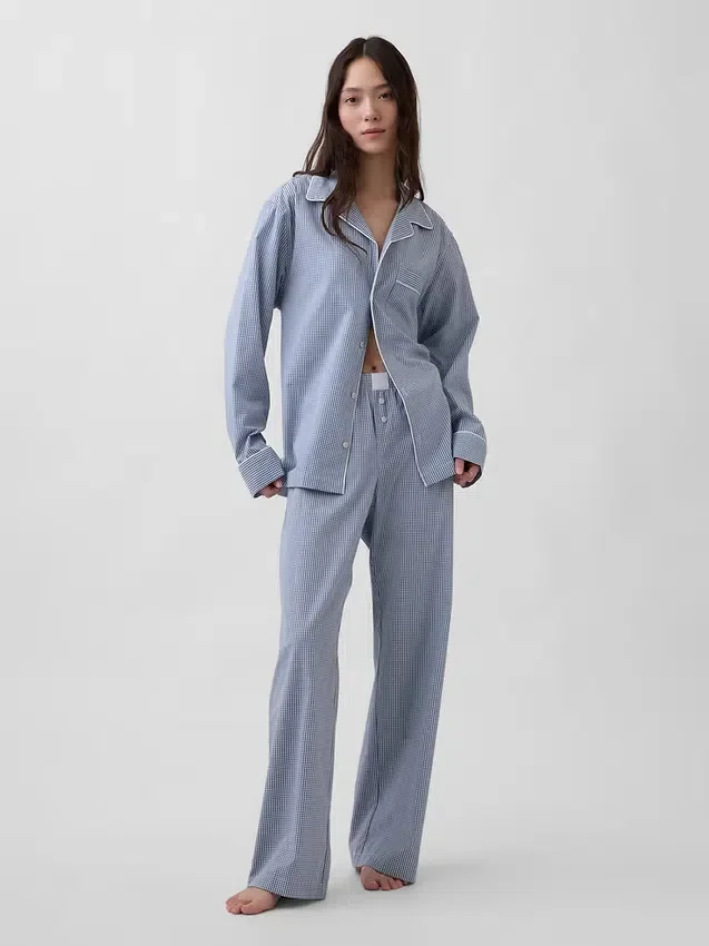 Pyjama-broek van popeline