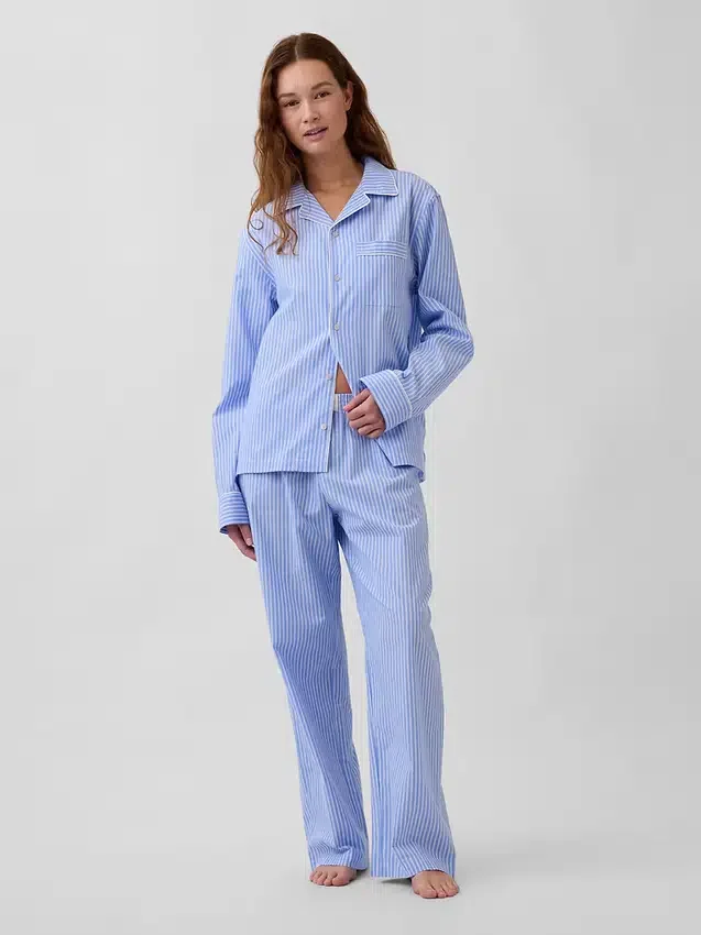 Pyjama-broek van popeline