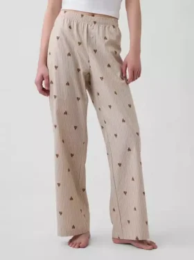 Pyjama-broek van popeline