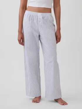 Pyjama-broek van popeline