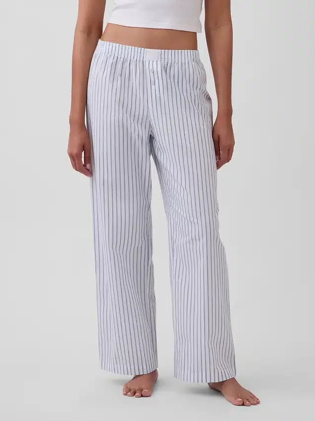 Pyjama-broek van popeline