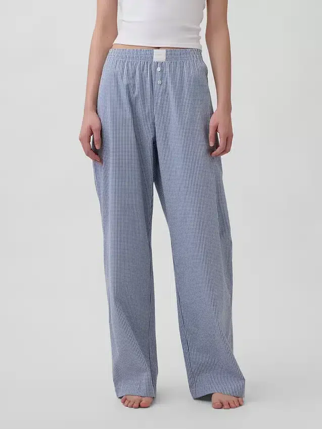 Pyjama-broek van popeline