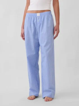 Pyjama-broek van popeline