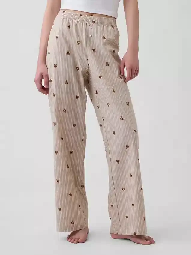 Pyjama-broek van popeline