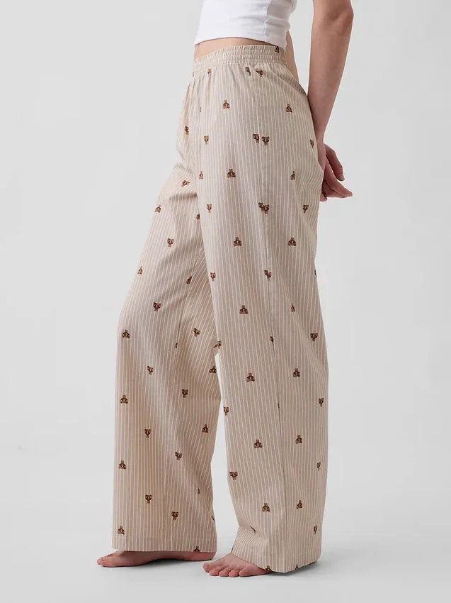 Pyjama-broek van popeline