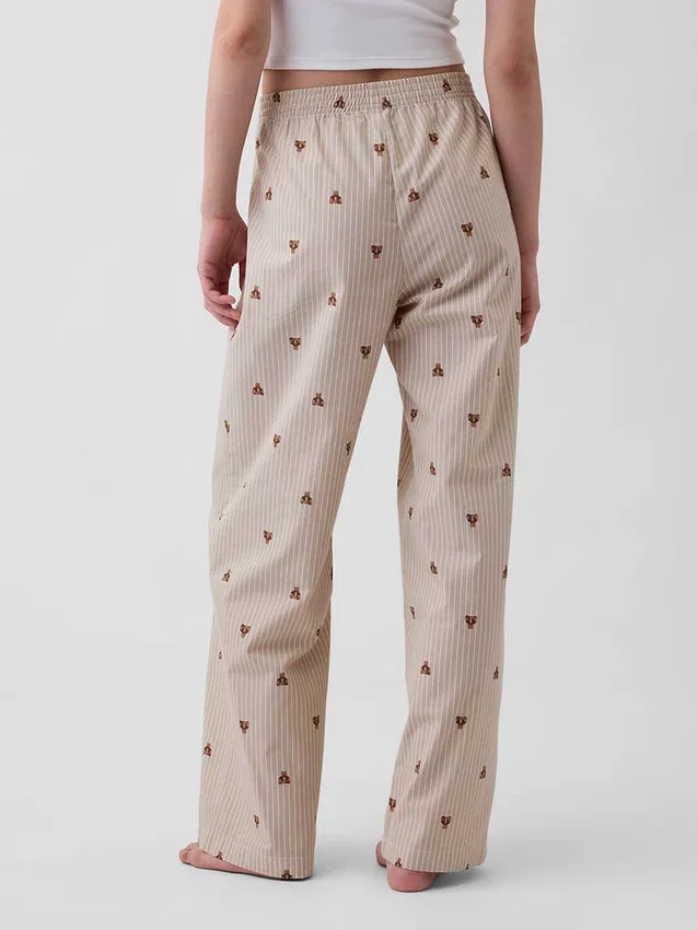 Pyjama-broek van popeline