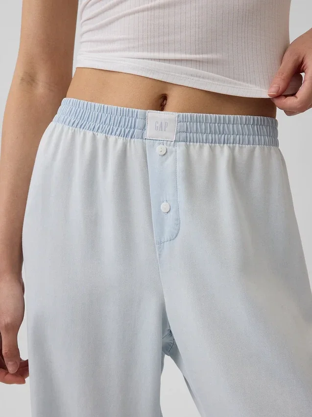 Pyjama-broek van popeline