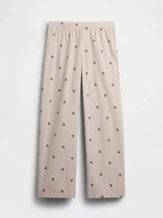 Pyjama-broek van popeline