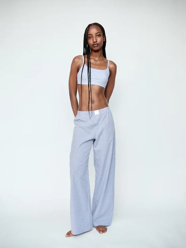 Pyjama-broek van popeline