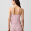 Pyjama-cami met pointelle-rand
