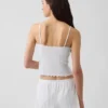 Pyjama-cami met pointelle-rand