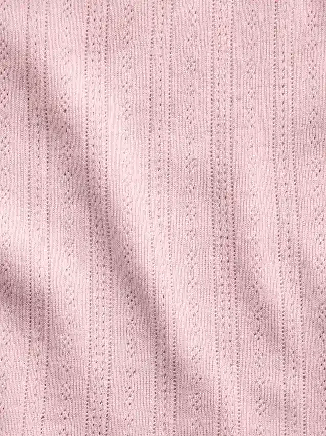 Pyjama-cami met pointelle-rand