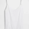 Pyjama-cami met pointelle-rand