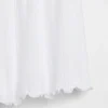 Pyjama-korte broek met pointelle-patroon en gekrulde zoom