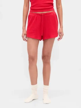 Pyjama-korte broek met wafelstructuur