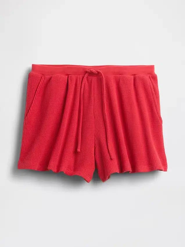 Pyjama-korte broek met wafelstructuur