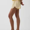 Pyjama-korte broek van gekreukelde gaas