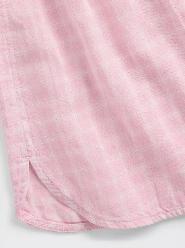 Pyjama-korte broek van gekreukelde gaas