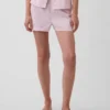 Pyjama-korte broek van popeline