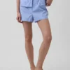 Pyjama-korte broek van popeline