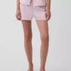 Pyjama-korte broek van popeline