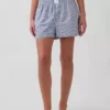 Pyjama-korte broek van popeline
