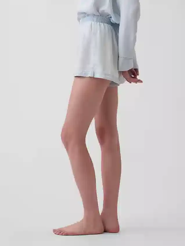 Pyjama-korte broek van popeline