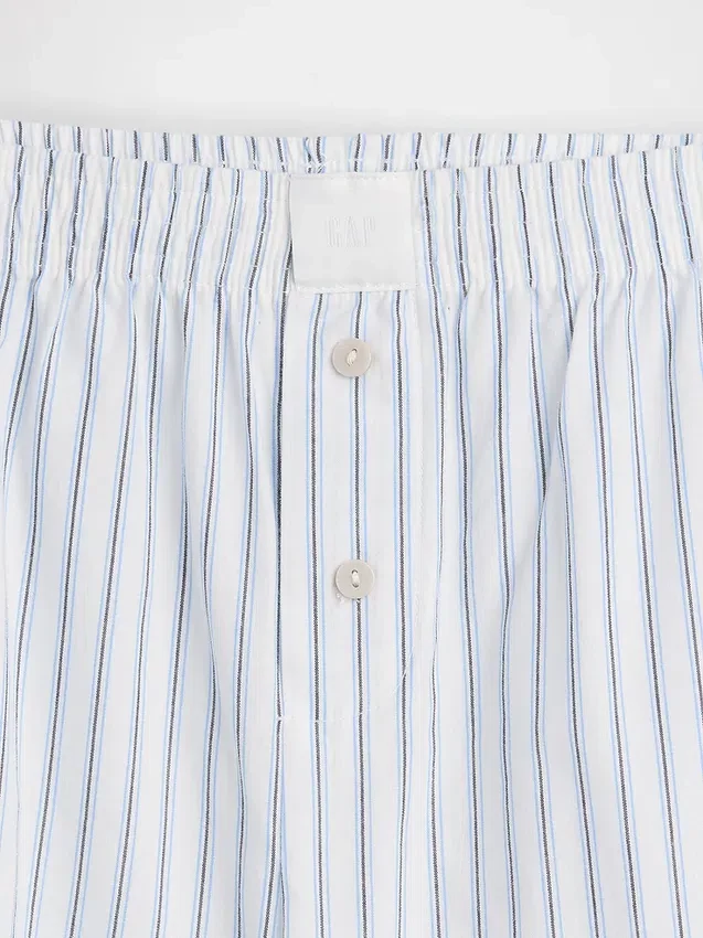 Pyjama-korte broek van popeline