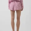 Pyjama-korte broek van popeline