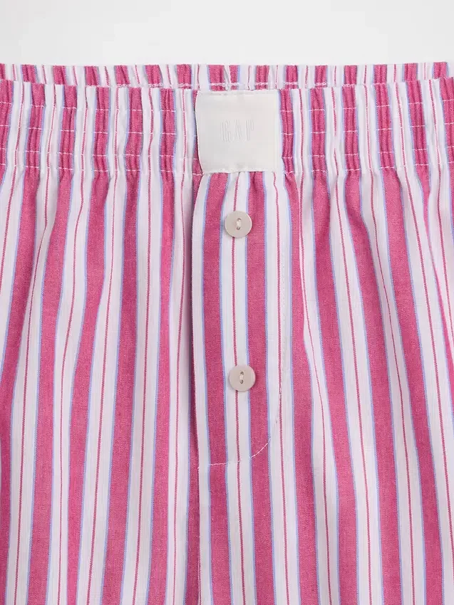 Pyjama-korte broek van popeline