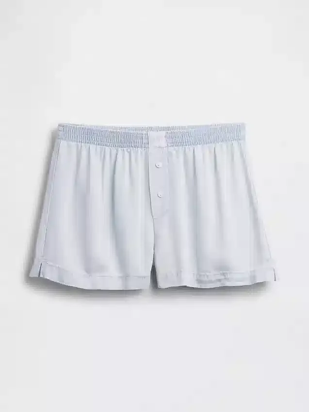 Pyjama-korte broek van popeline