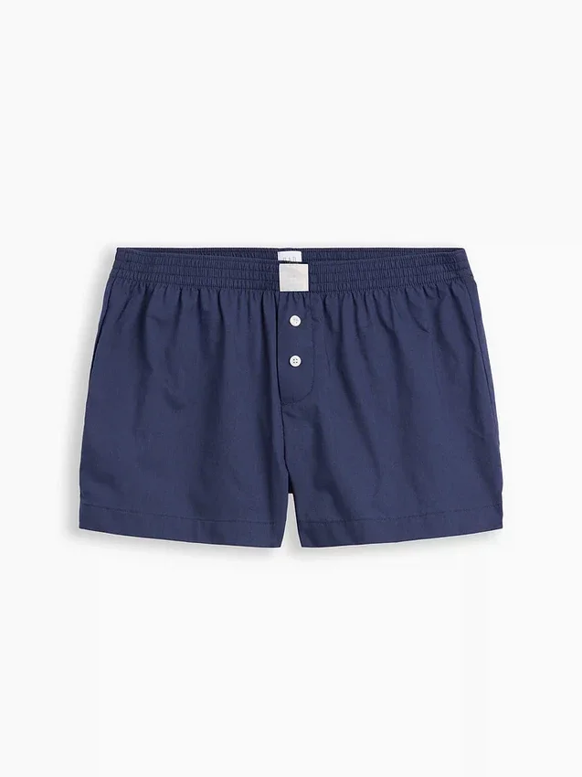 Pyjama-korte broek van popeline