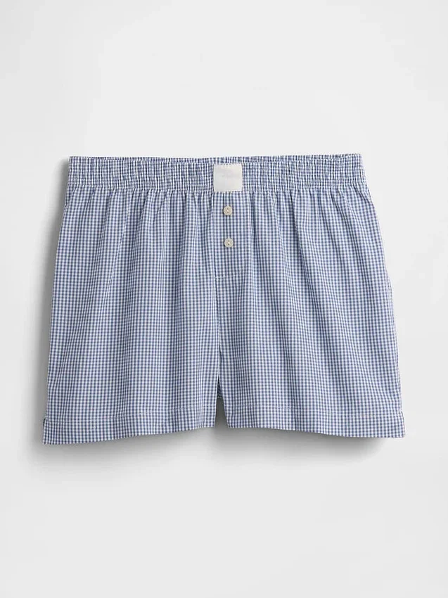 Pyjama-korte broek van popeline